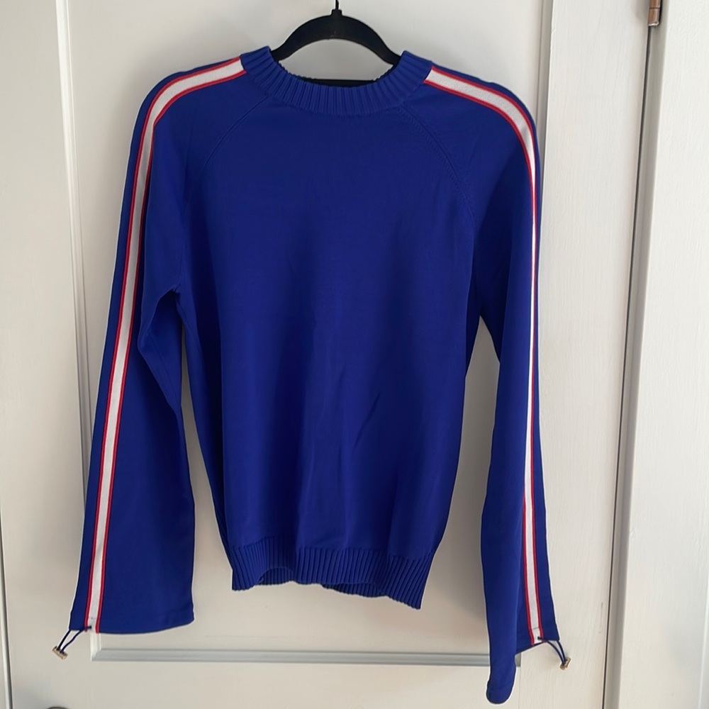 PE nation top. Size M. blue red and white. Bell sleeve. Excellent condition.